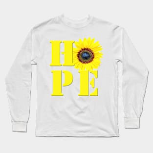 HOPE - Sunflower Photo Long Sleeve T-Shirt